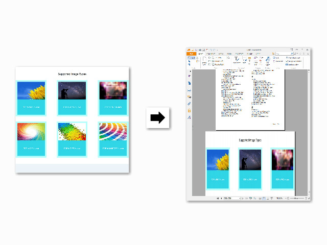 add image(jpg, png, tiff, bitmap, gif) into pdf in c#